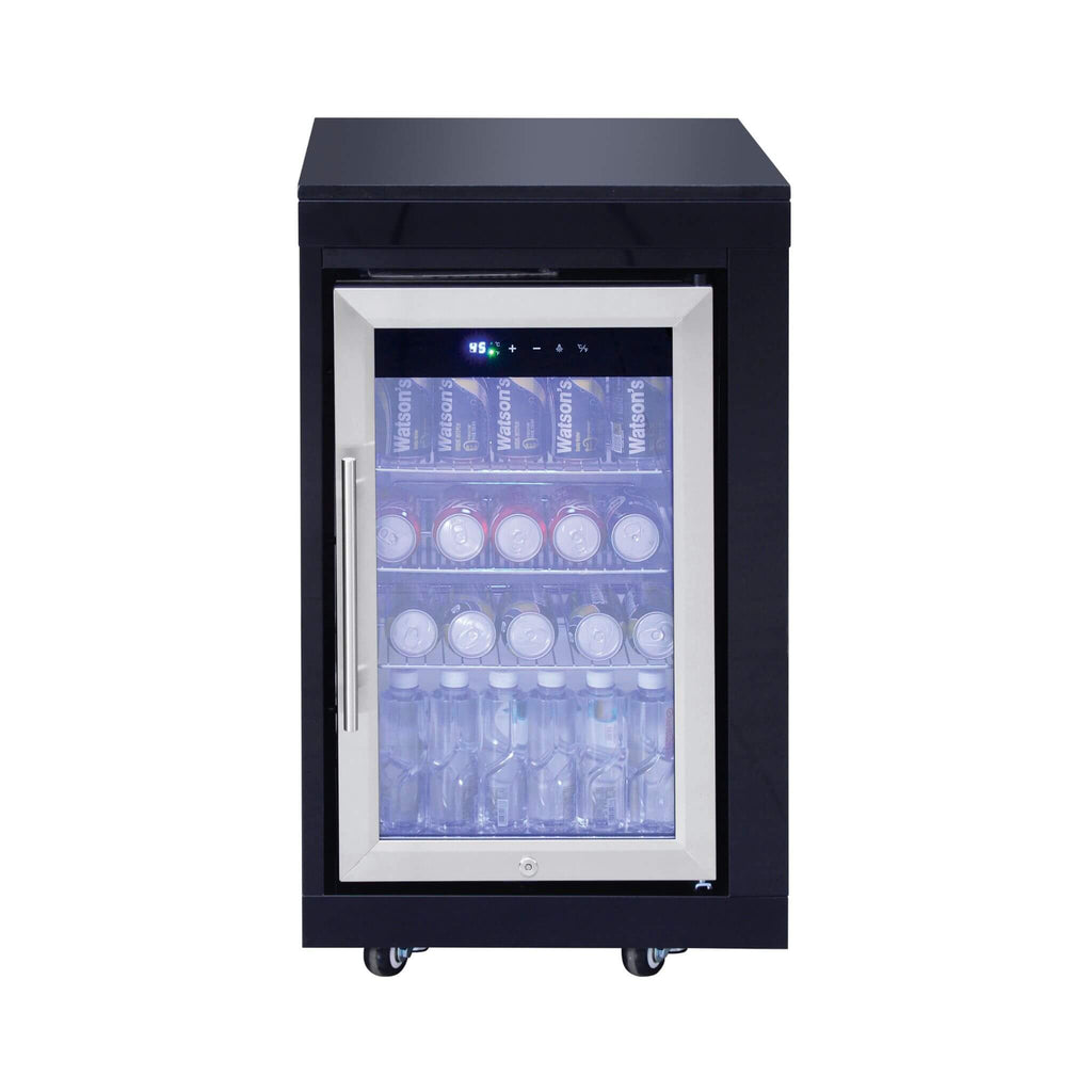 Castelle Flame Monarch 4-Burner 72000 BTU BBQ Island With Fridge And Sink (SAK68127)