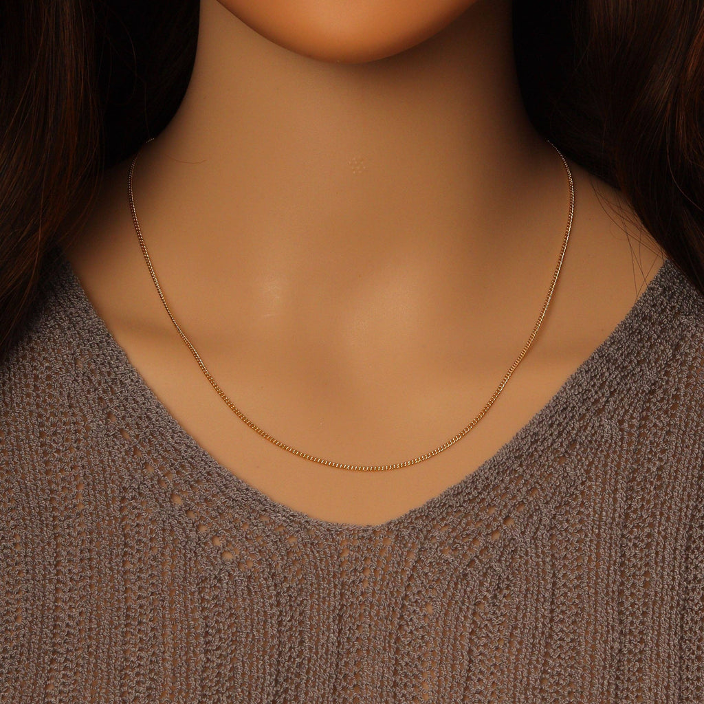 Dainty Cuban chain by yard, sku#ZX155