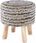 Fermont Denim Jute Ottoman