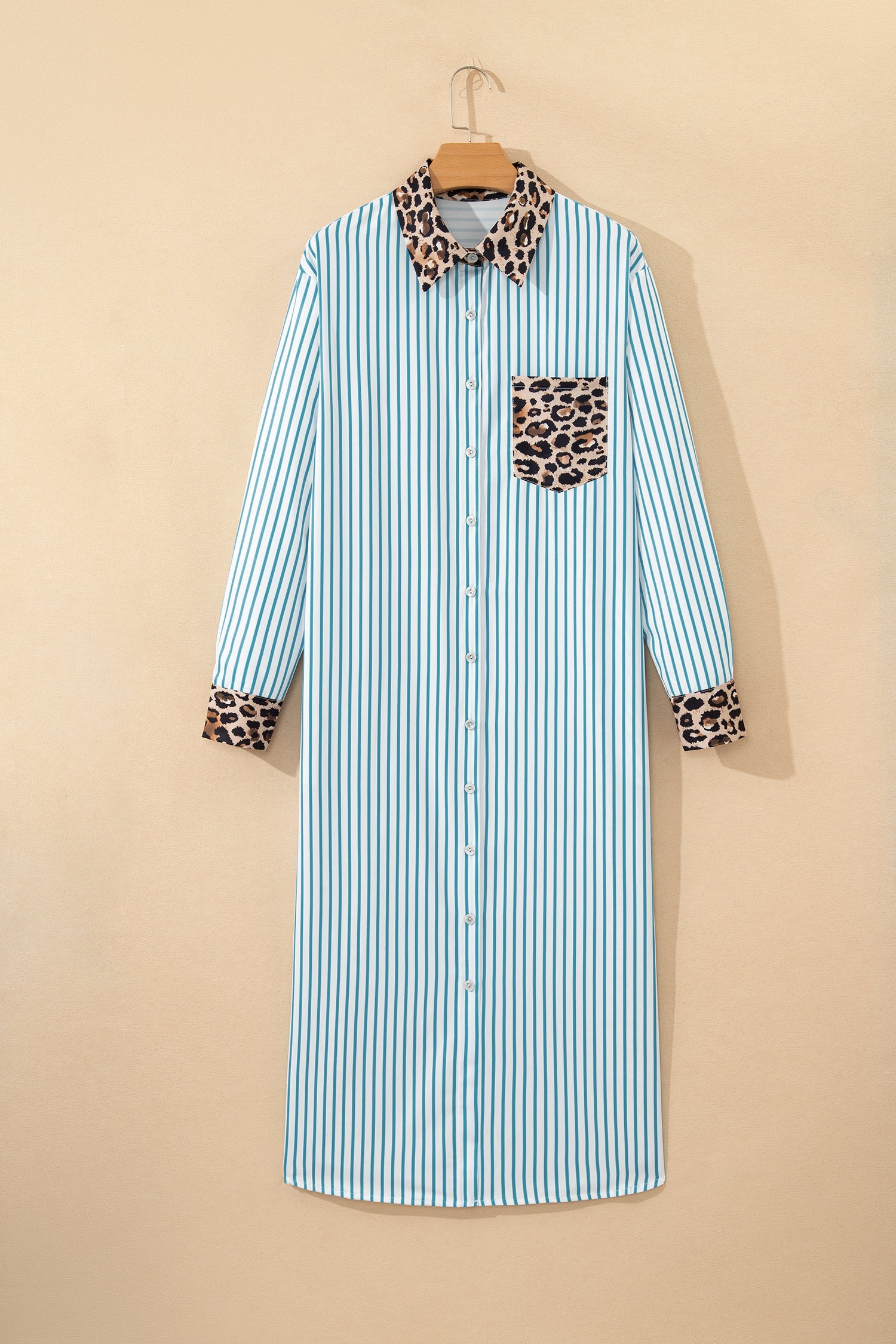 Savannah Contrast Patchwork Long Shirt