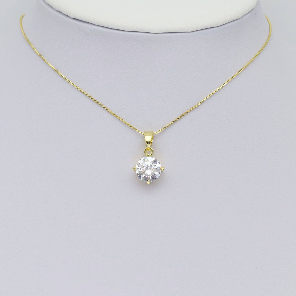 Big Round CZ Diamond Charm, Sku#LX473