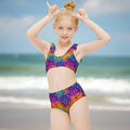 Youth Girls StrappyColor Splash Bikini