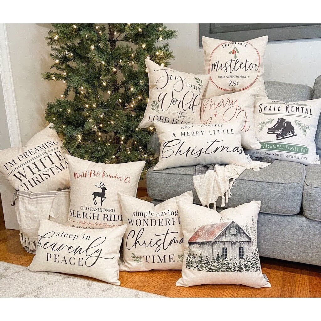 Gray Barn with Trees #13 Pillow Cover 17x17 inch