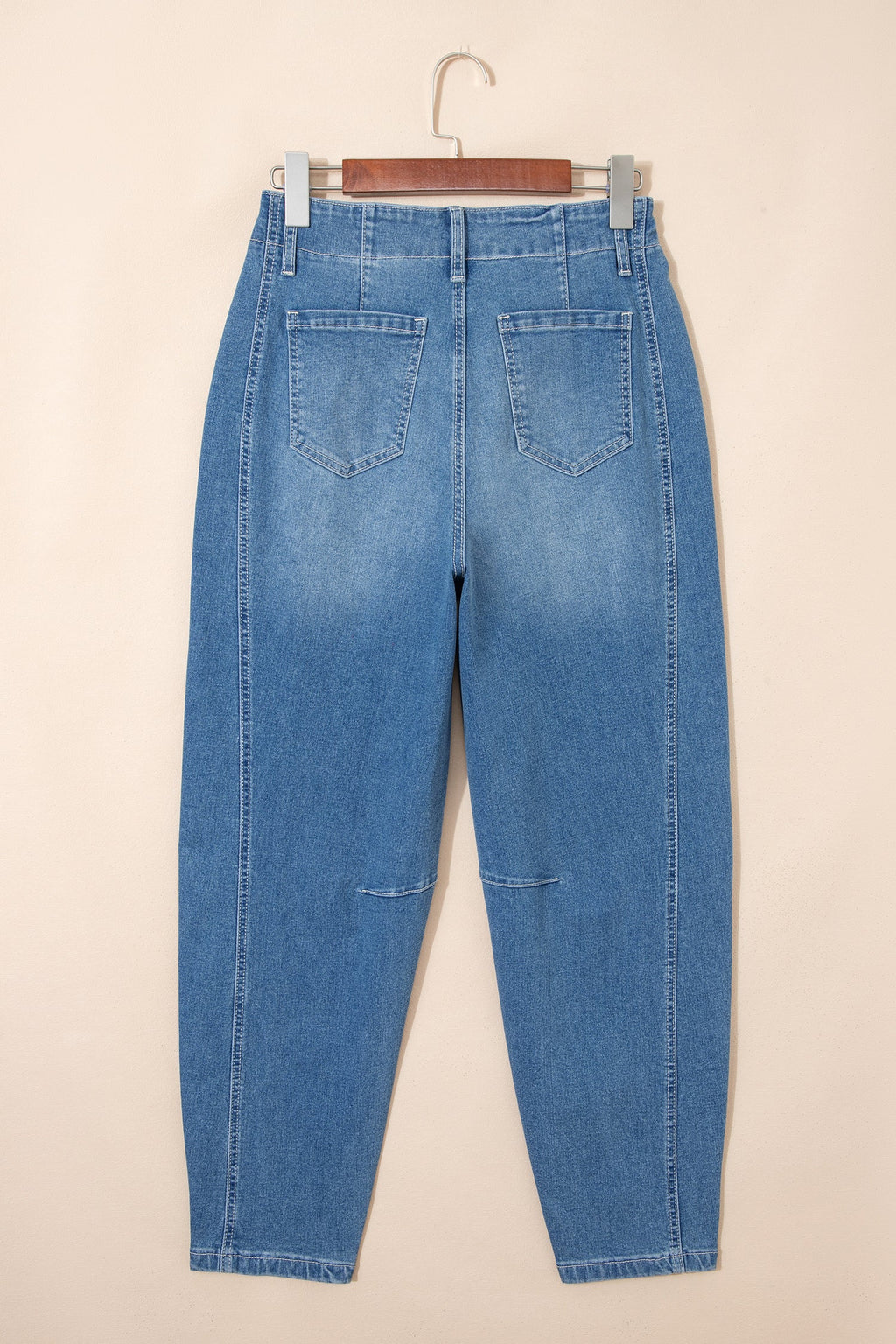 Hana Wash Cuffed Barrel Jeans