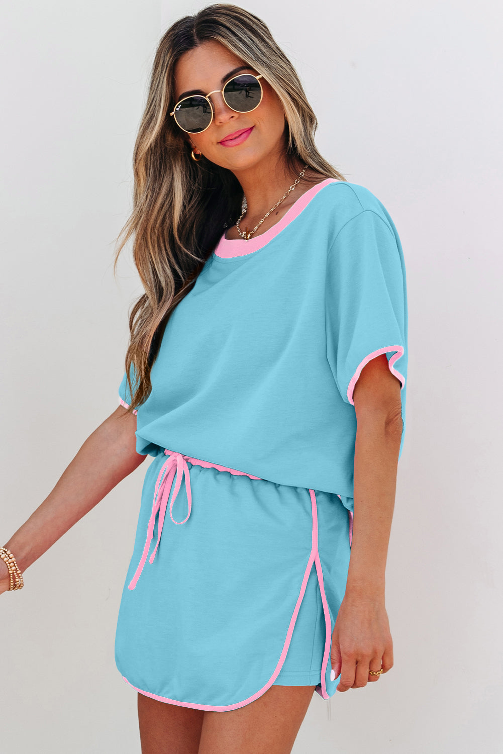Araceli Drop Shoulder Dress Set