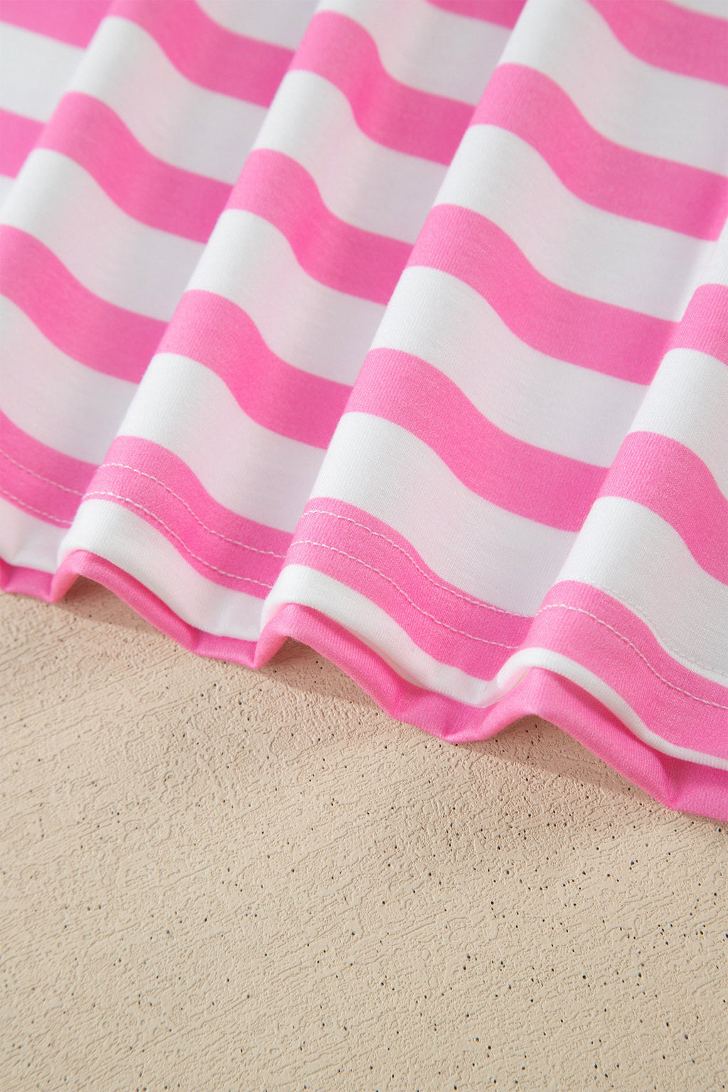 Ivanna Stripe Colorblock Patched PLUS Tee