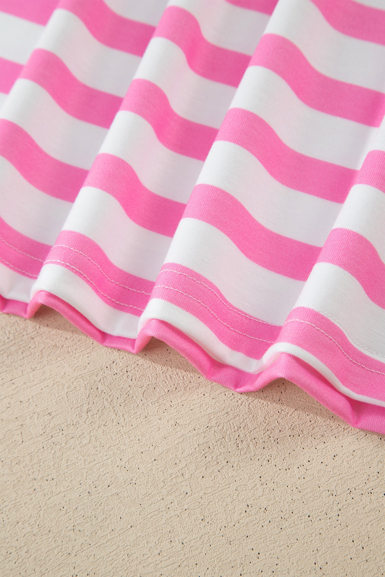 Ivanna Stripe Colorblock Patched PLUS Tee