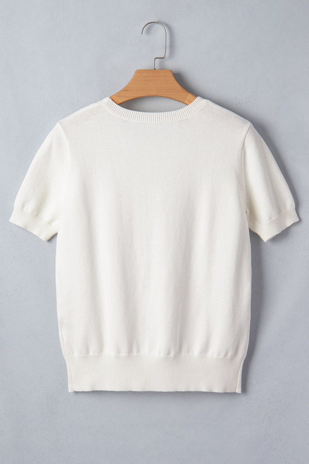 Regina Printed Short Sleeve Sweater
