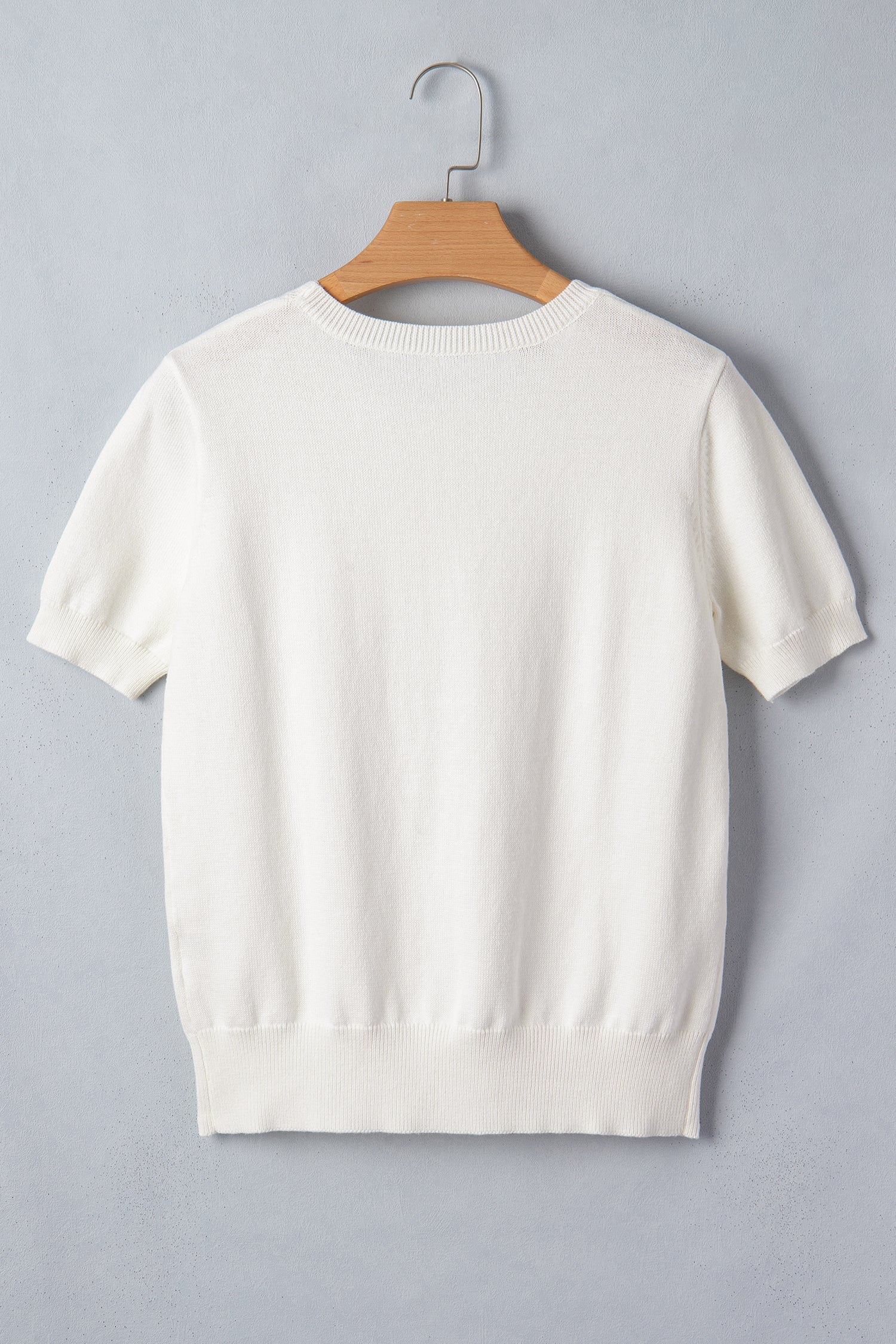 Regina Printed Short Sleeve Sweater