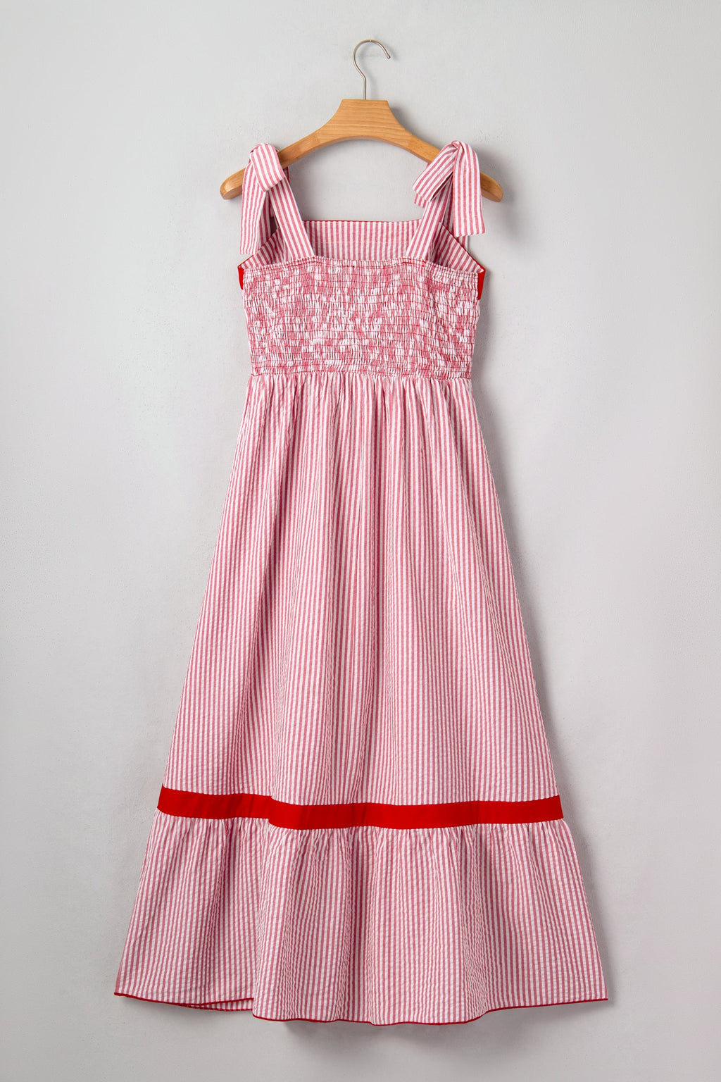 Rose Ruffle Hem Maxi Dress