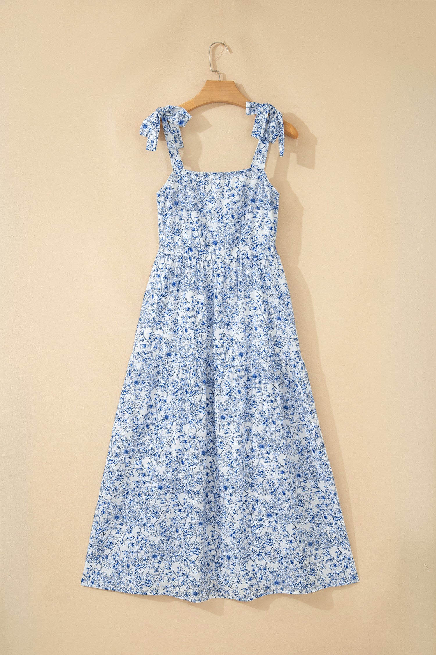Megan Waist Flared Maxi Dress-Threaded Pear