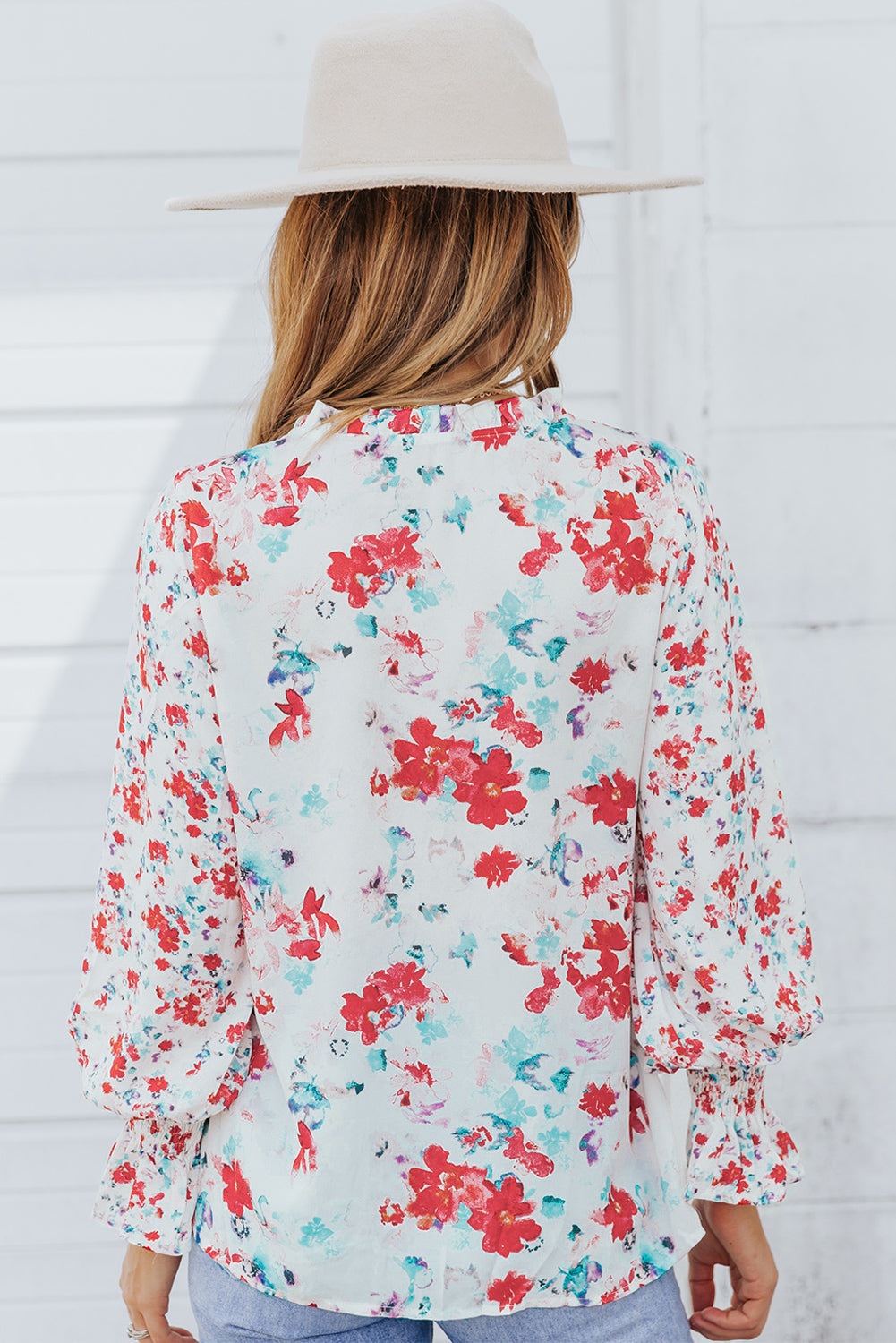 Mckenna Cakewalk Floral Smocked Blouse