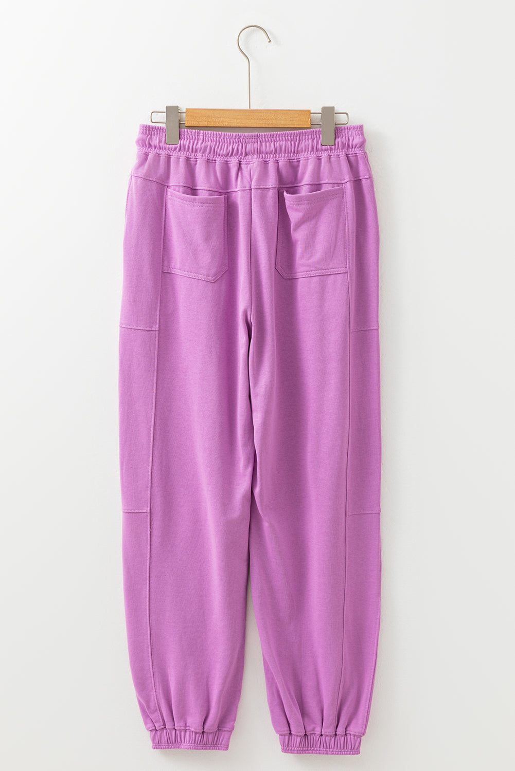 Antonella Solid Color Jogger Pants-Threaded Pear