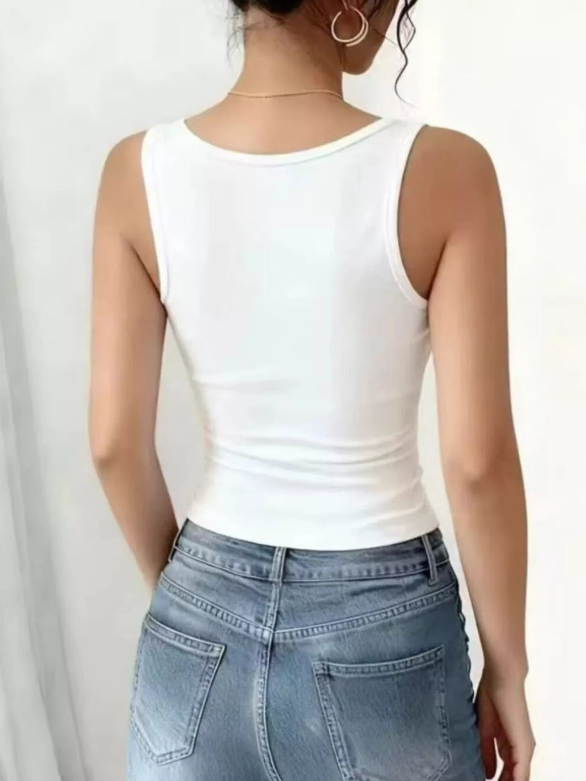 Lace Trim Tank Top