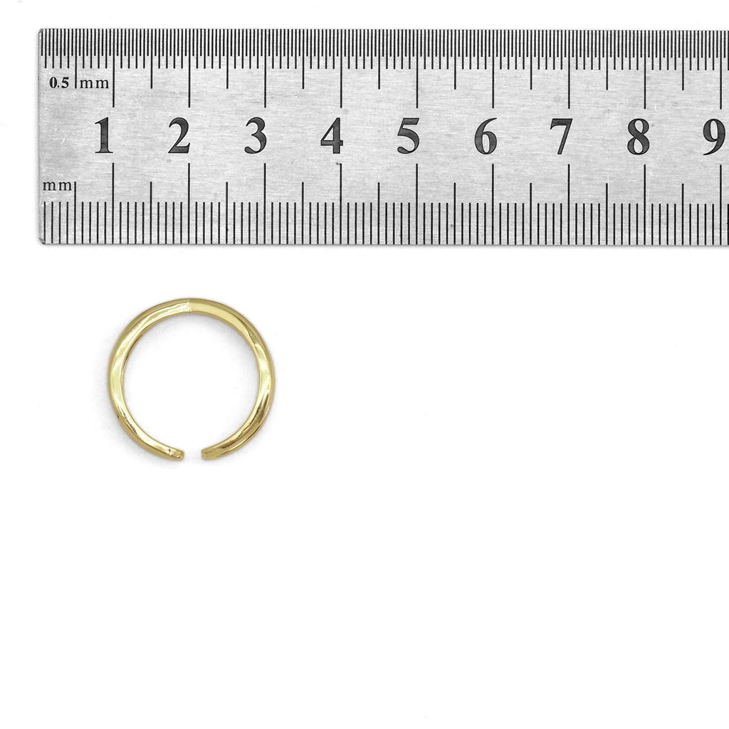 Gold Criss Cross Adjustable Ring, Sku#LX289
