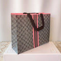 Pink Luxury Grid Gift Bag