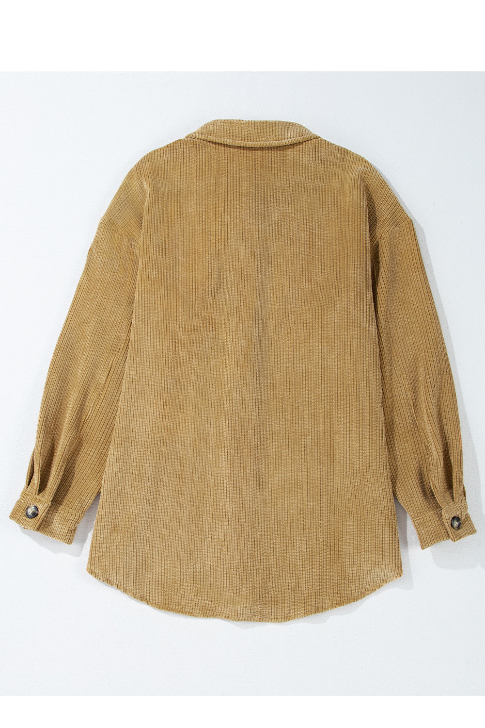 Giuliana Patched Up Corduroy Shacket-Threaded Pear