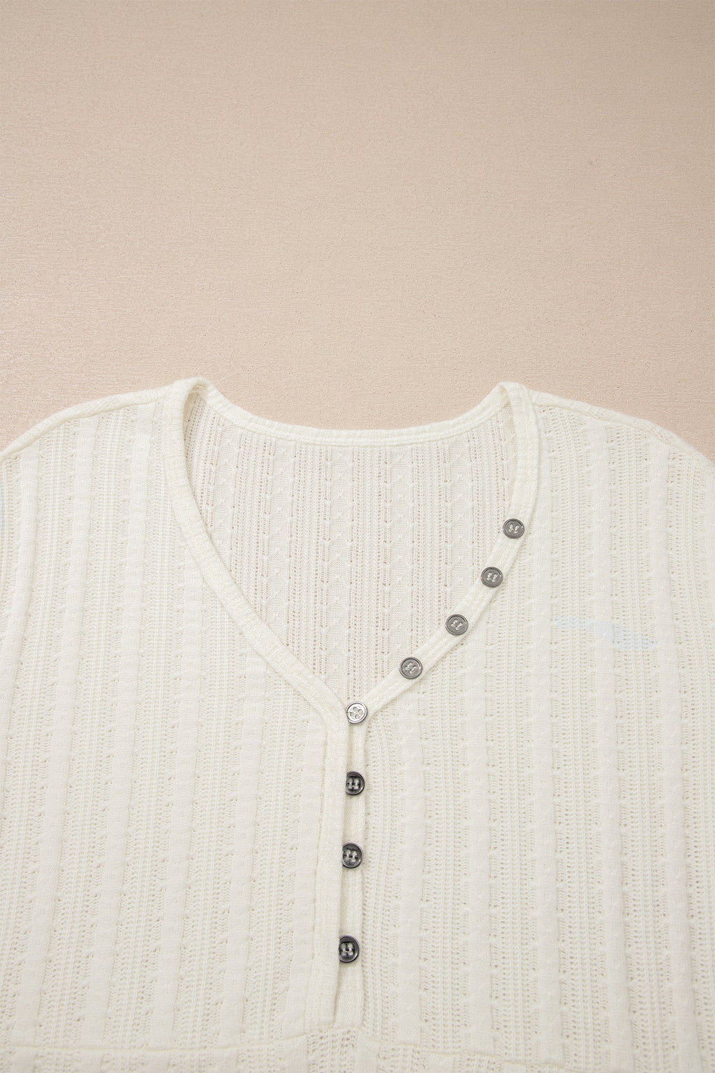 Frankie Raw Seam Henley Tee