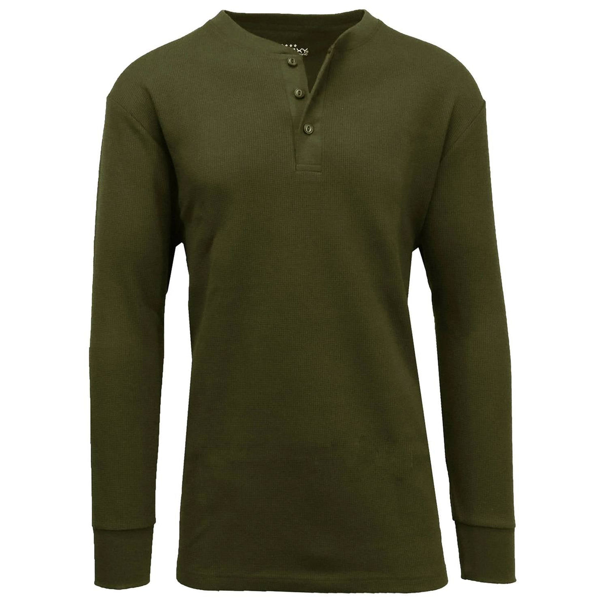 Men's Long Sleeve Thermal Henley Shirt