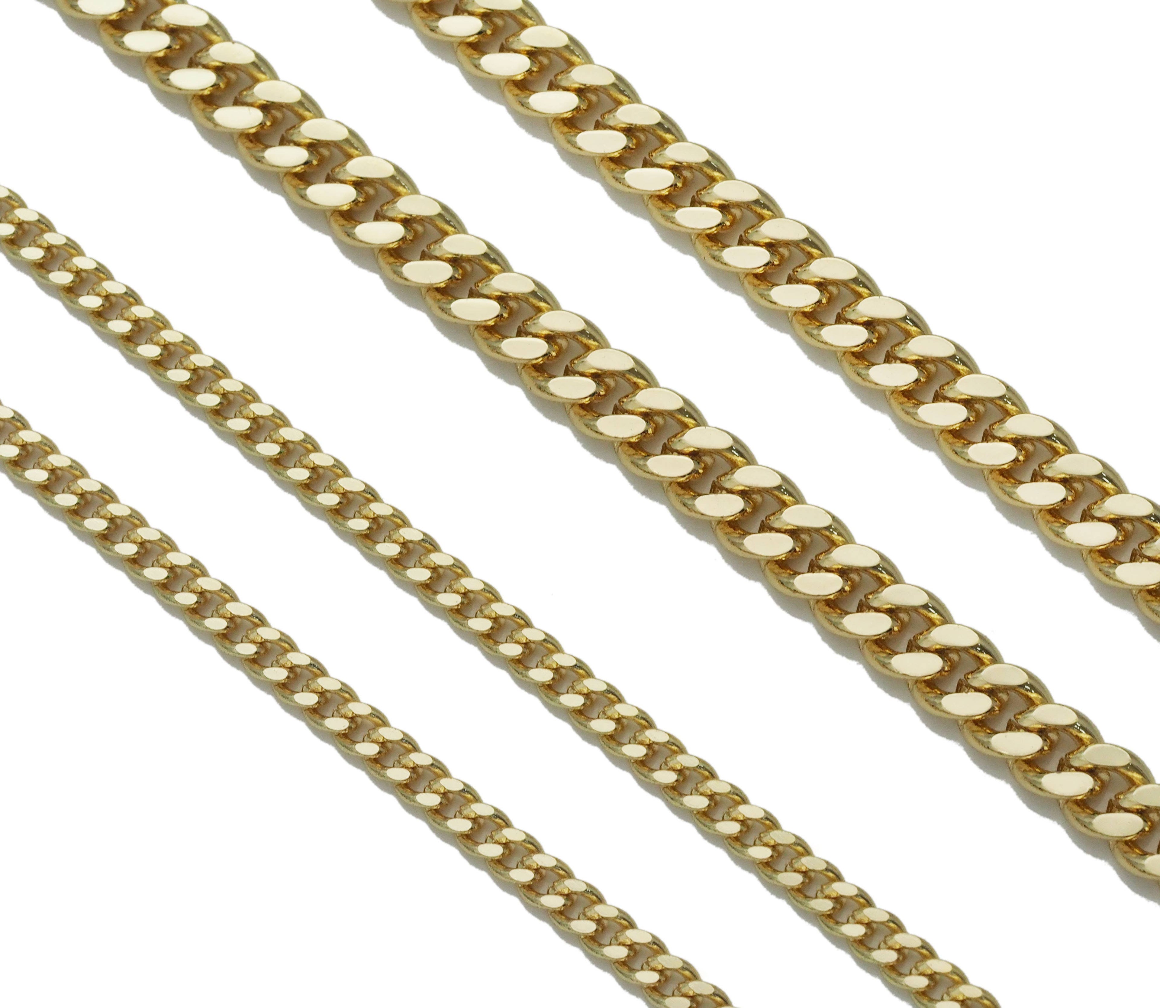 Thin Gold Cuban Chain by Yard, sku#LX158
