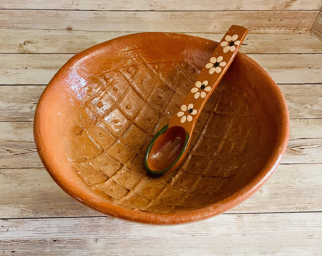 Authentic Mexican Molcajete with Spoon - Medium