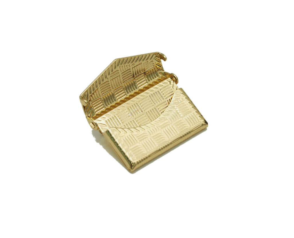 Lockets Bag Shape Pendant, Sku#FH191
