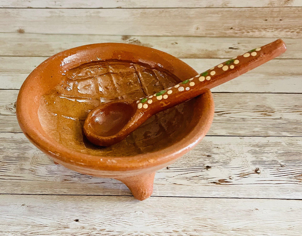 Authentic Mexican Molcajete with Spoon - Small