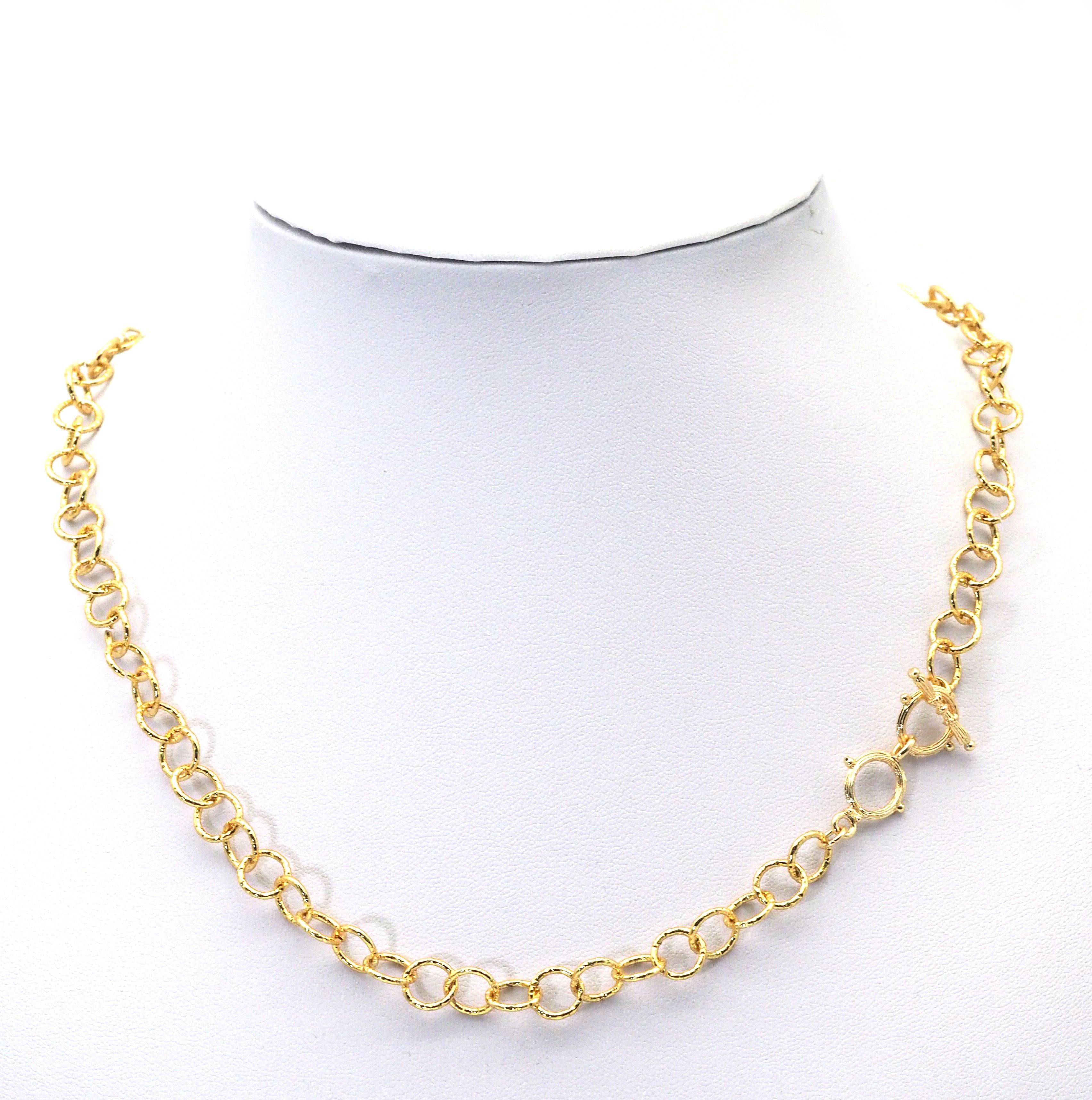 Gold Double Ring Toggle Clasp, Sku#ZX115