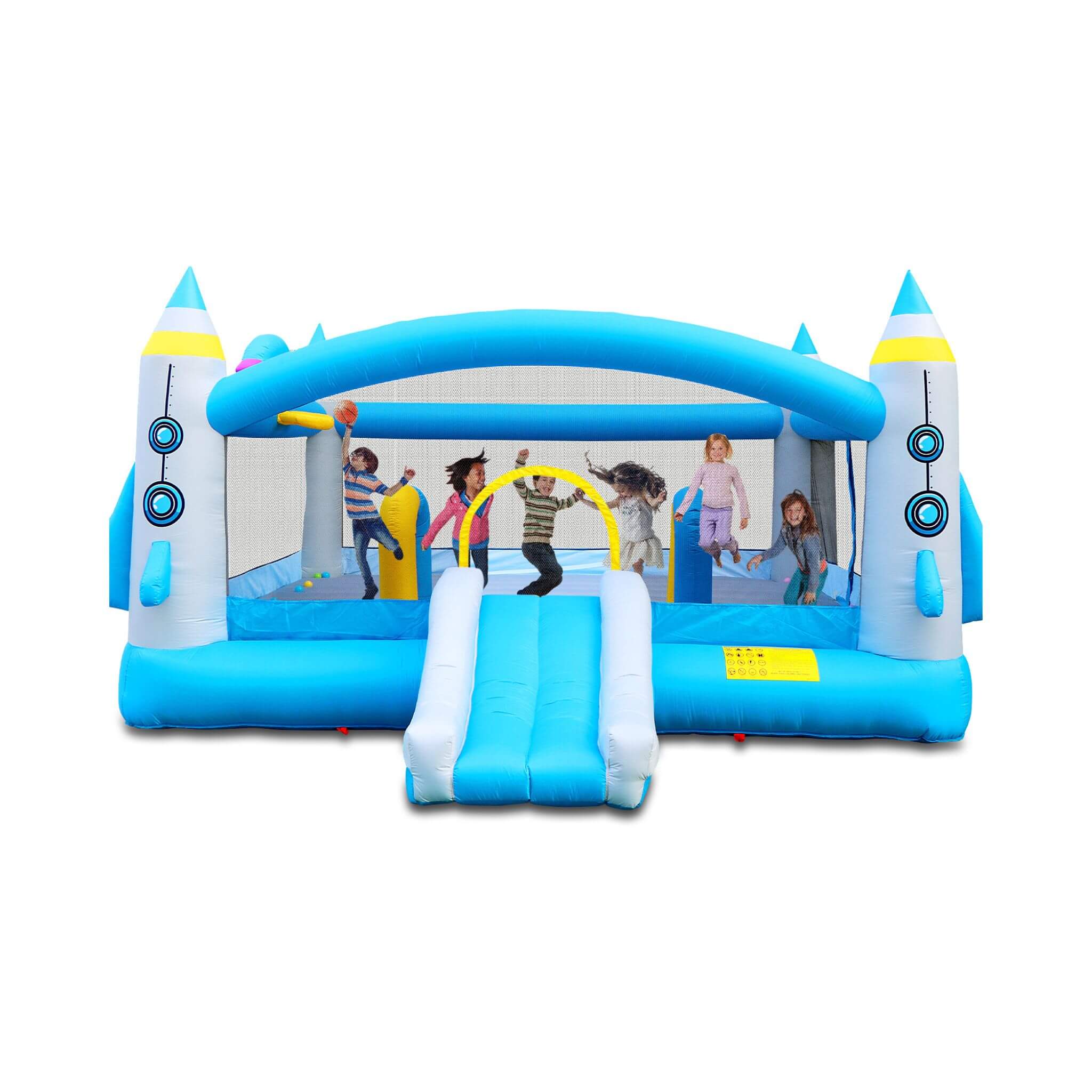 Extra Large Multifunctional Jump'N Slide Inflatable Bouncer With Blower (SAK81243)