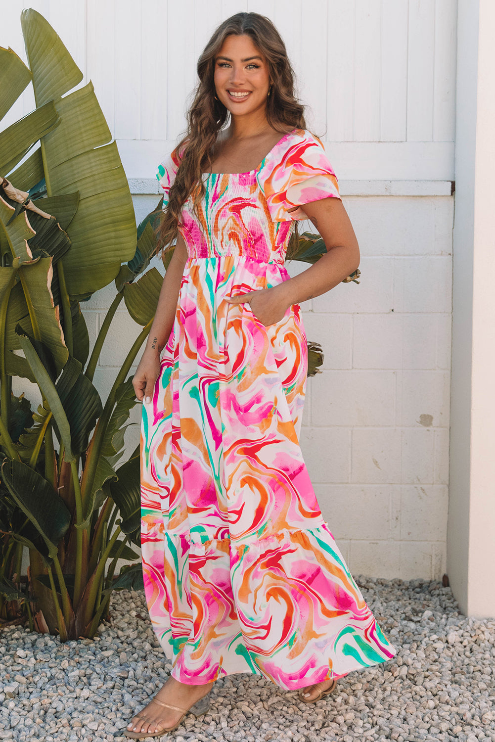 Avery Smocked Bust Maxi Dress