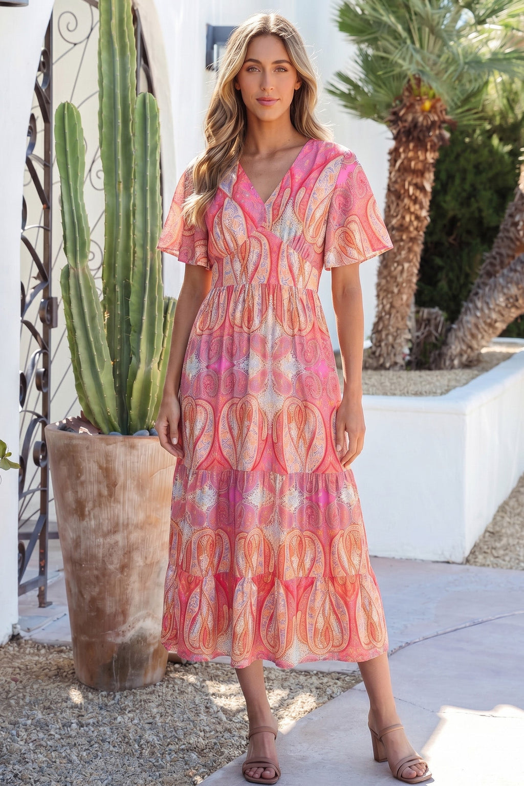 Luz Sleeve Boho Maxi Dress