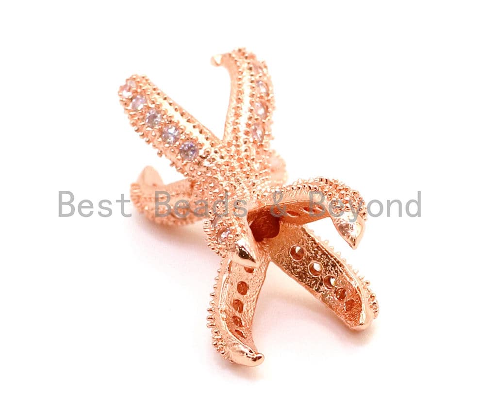 CZ Micro Pave Eagle Claw Connector Beads, Game Of Thrones Jewelry, Bracelet Charm, Dragon claw, 10x21mm, sku#G161