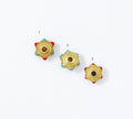 Gold Enamel Rondelle Spacer Beads, Sku#LX71