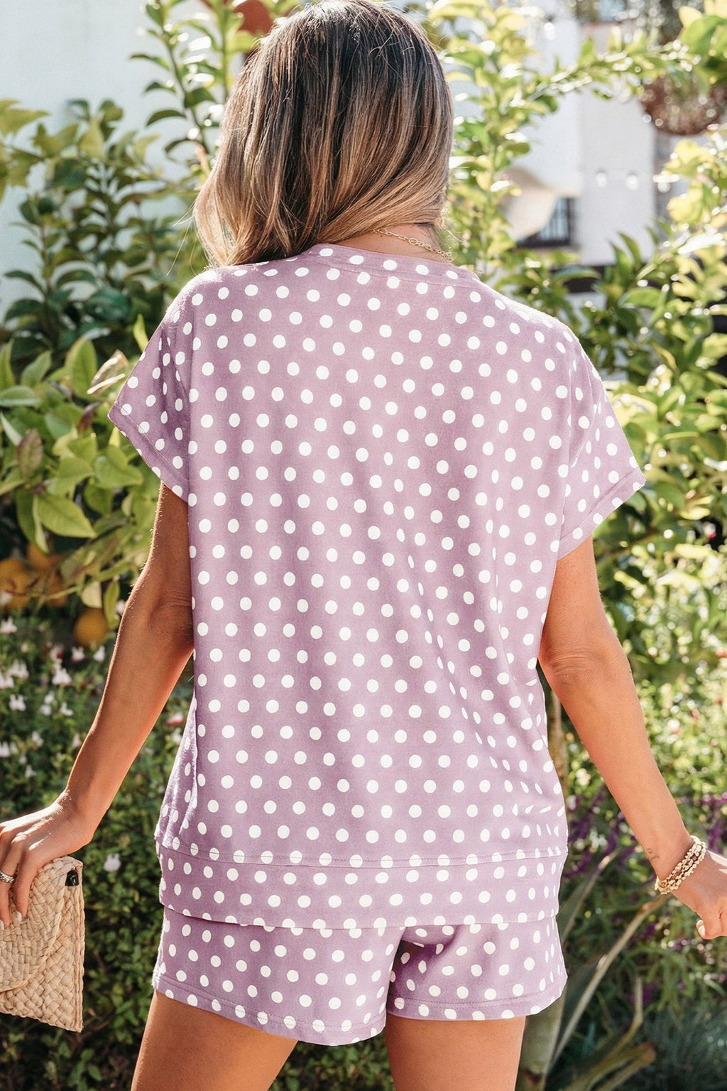 Kaiya Dot Print Short Set