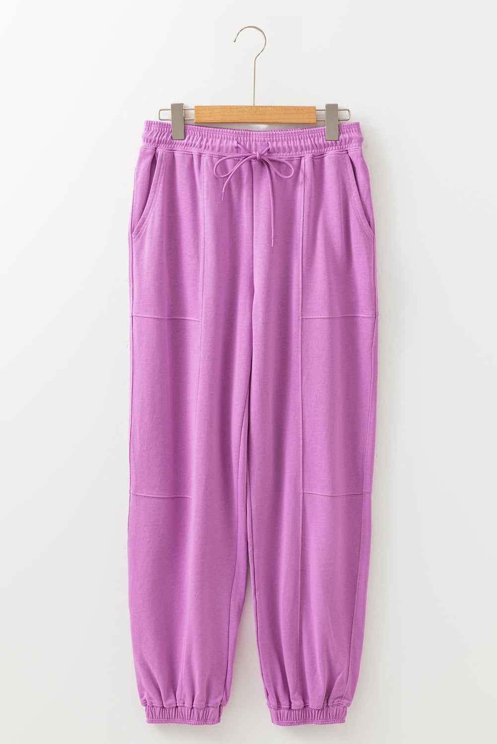 Antonella Solid Color Jogger Pants-Threaded Pear
