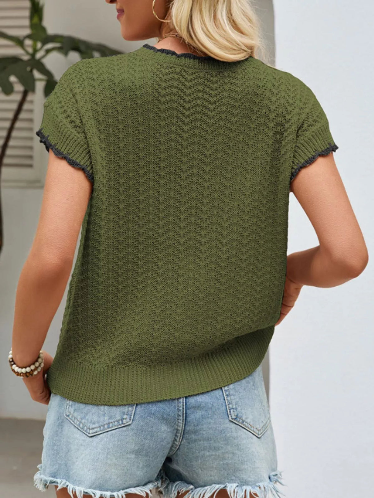 Tie-Front Knit Cardigan