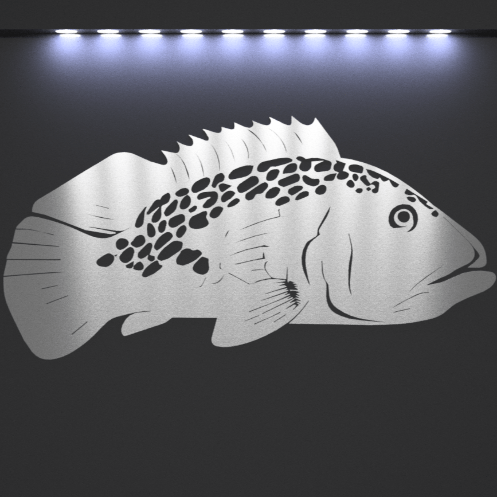 Goliath Grouper Wall Art -  Steel