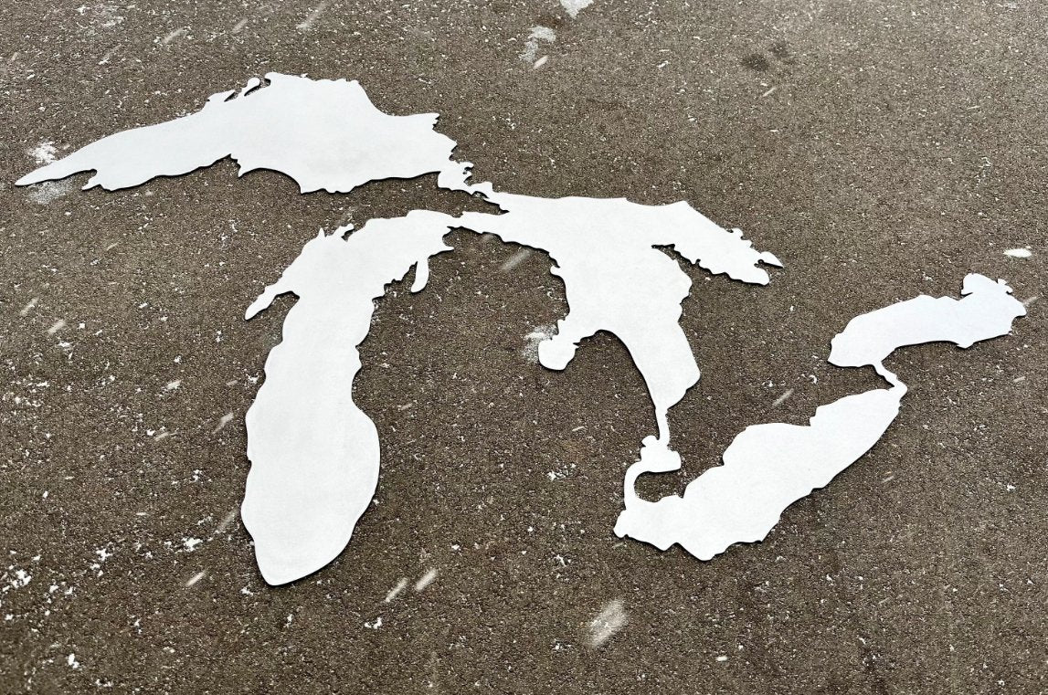 Steel Great Lakes Wall Art
