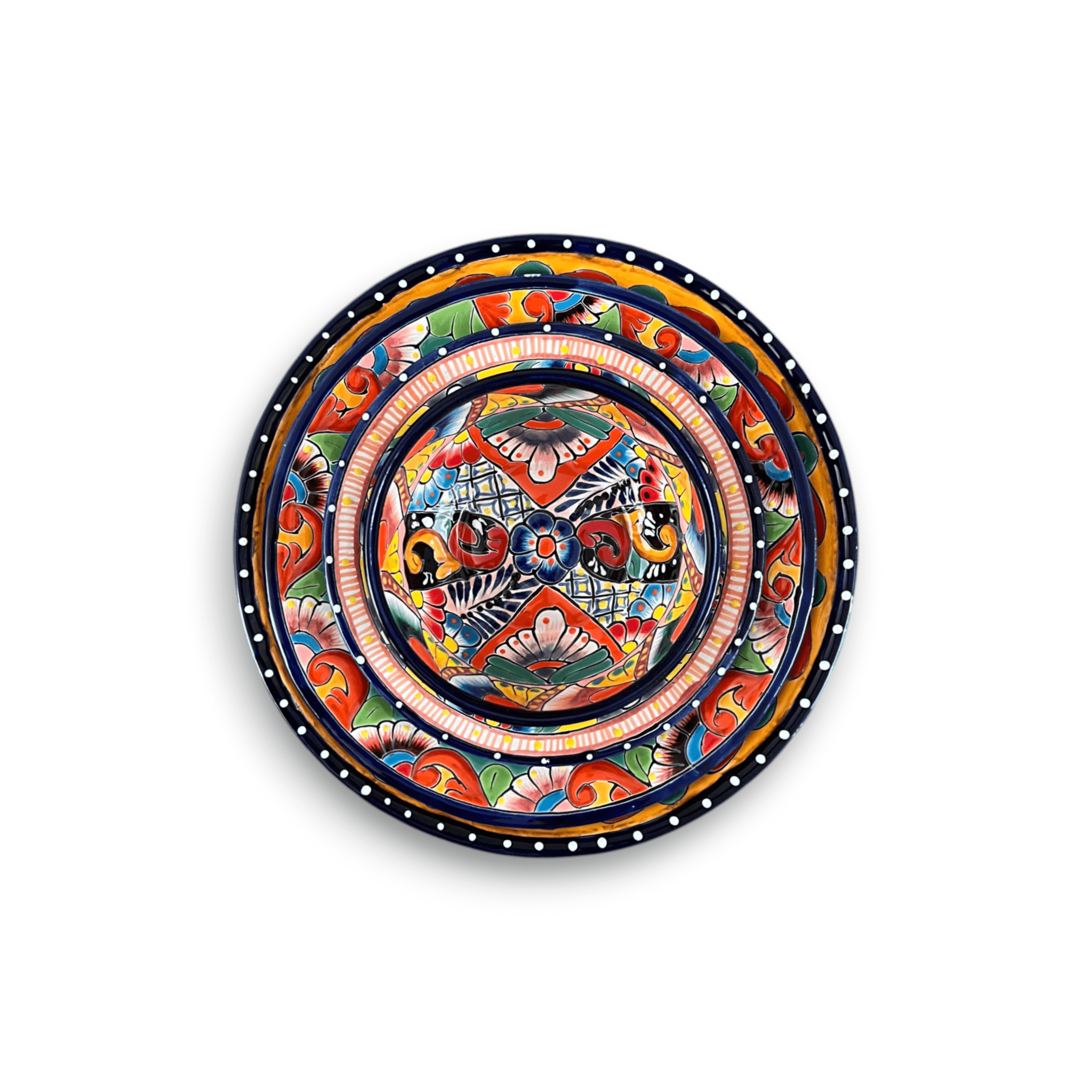 30-Piece Talavera Dinnerware Set | Colorful Tableware (Seats 6)