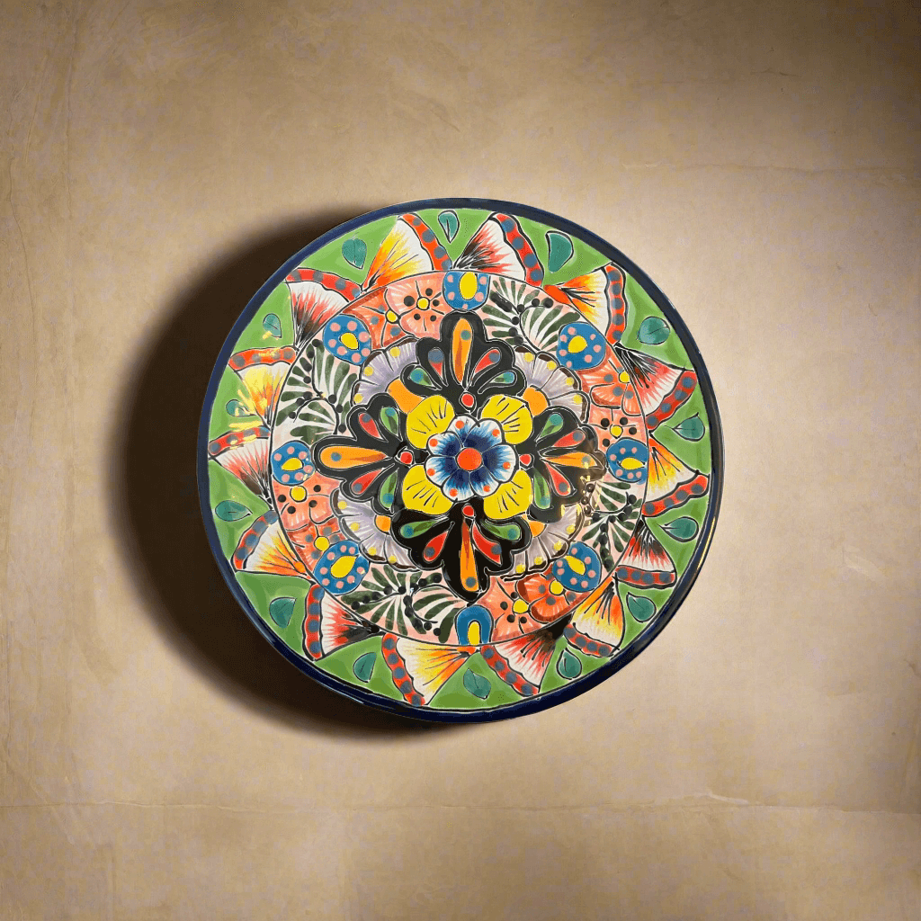 30-Piece Talavera Dinnerware Set | Colorful Tableware (Seats 6)