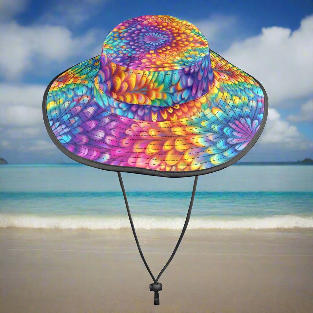 Tie-Dye Floppy Wide Brim  Hat