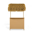 Alora 3-Piece Hawaiian Bar-Height Patio Set With Grass Canopy And Stools (SAK63047)