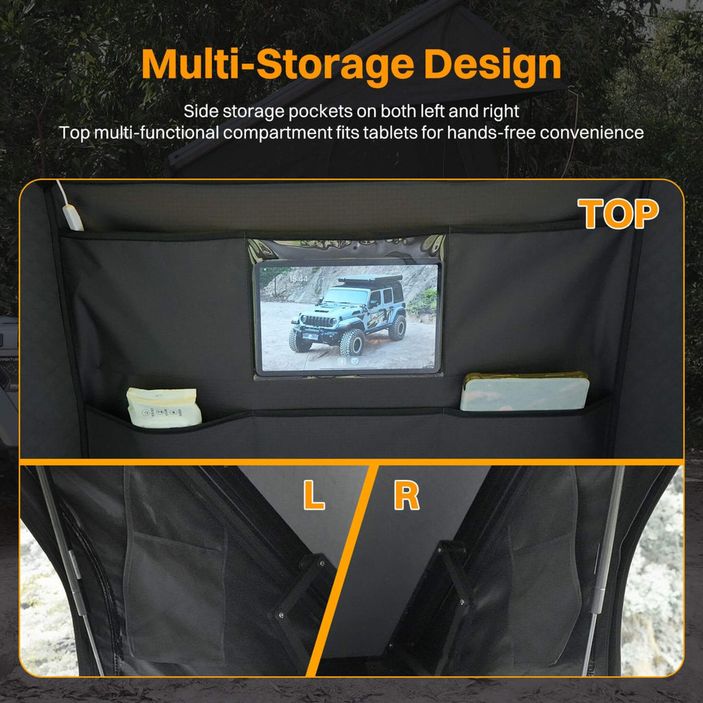 Trailora Heavy-Duty 2-3 Person Hardshell Rooftop Tent With Ladder (SAK93120)