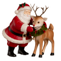 HO HO Santa with Rudolph by Bethany Lowe Designs