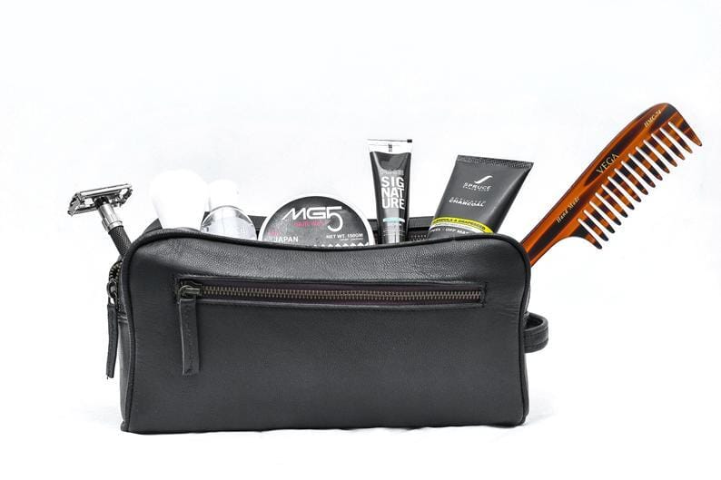 The Twin Section Toiletry- Black