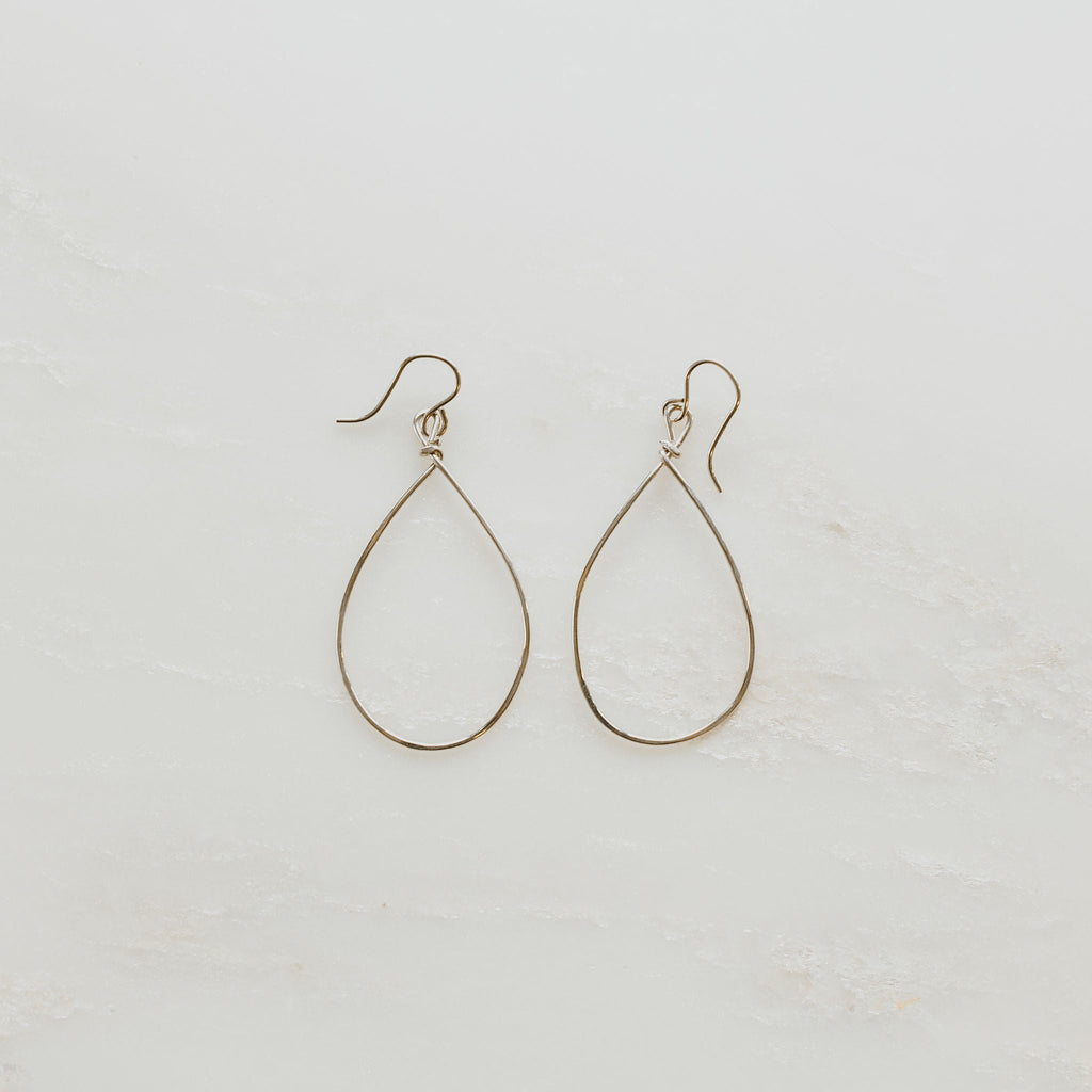 Textured Teardrop Earrings