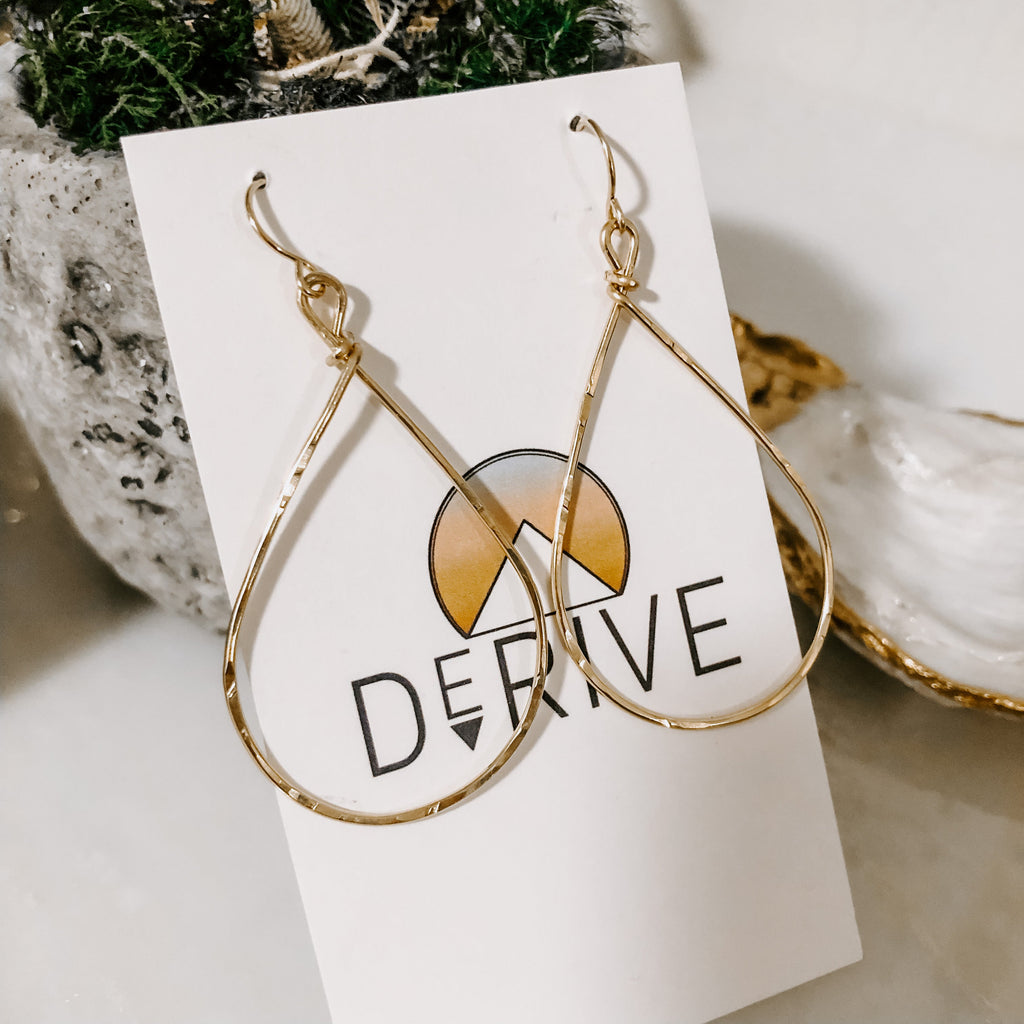 Textured Teardrop Earrings