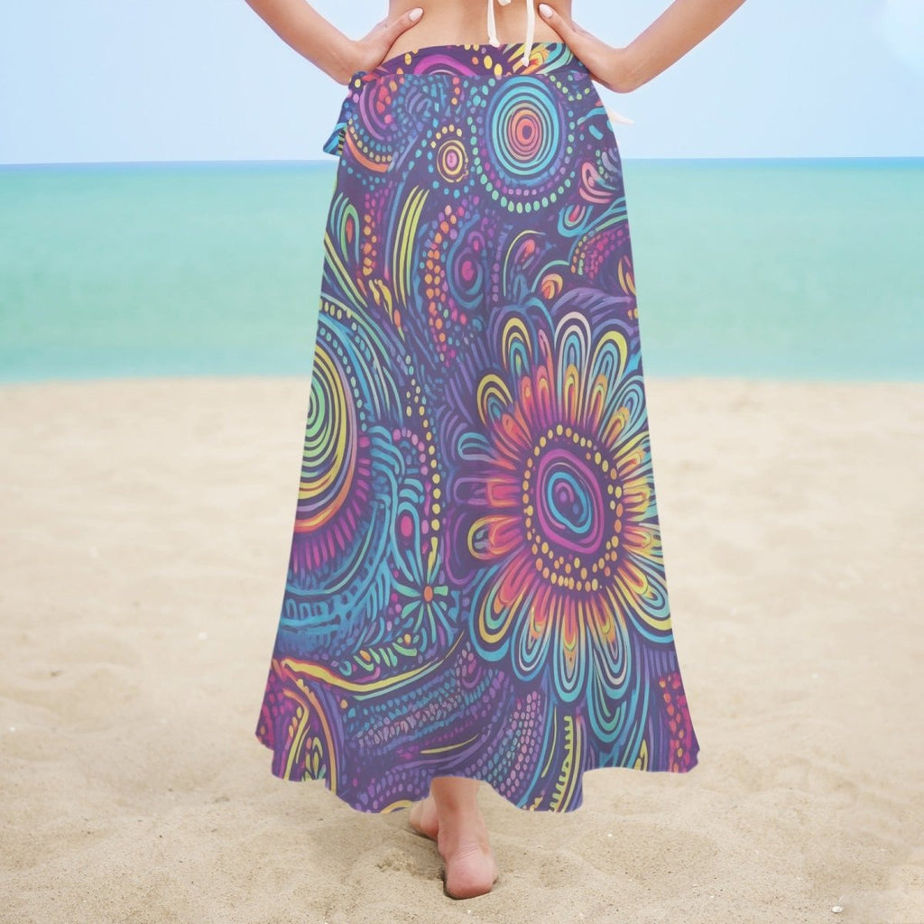 Tiki-Island-Tribal Women's Long Cover Up
