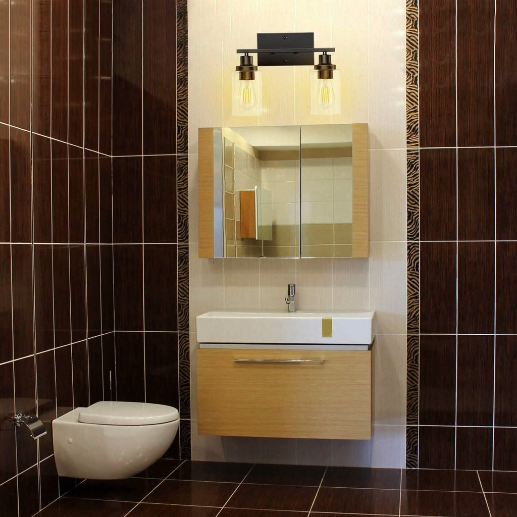 Light Wall Sconce Lighting with Clear Glass