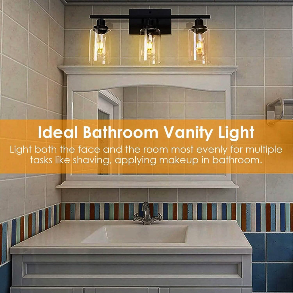 Light Wall Sconce Lighting with Clear Glass